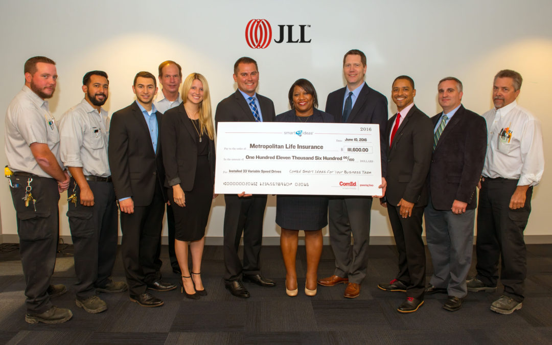 David P. Callan, P.E., Vice President at McGuire Engineers was present for the ComEd Smart Ideas Energy Efficiency Program Check Ceremony.